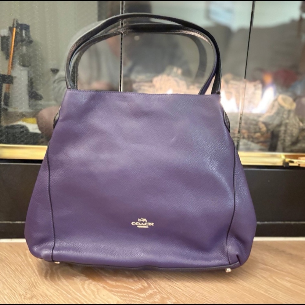 Coach Edie 31 Purple shoulder bag